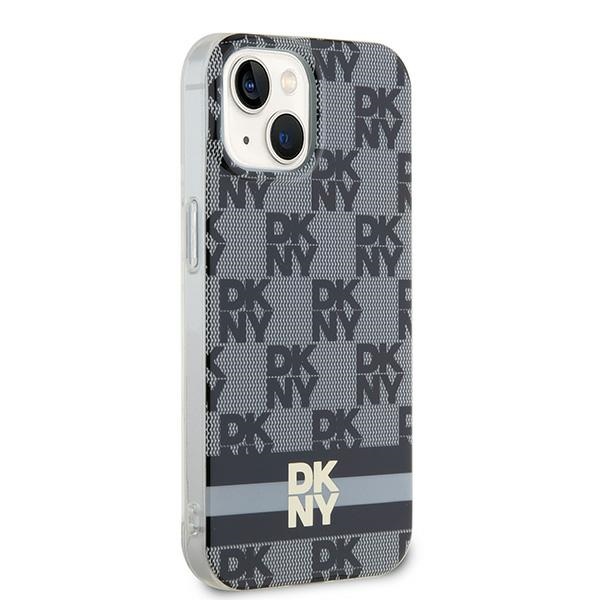 DKNY DKHMP15MHCPTSK iPhone 15 Plus / 14 Plus 6.7 inch black hardcase IML Checkered Mono Pattern & Pr - Image 4