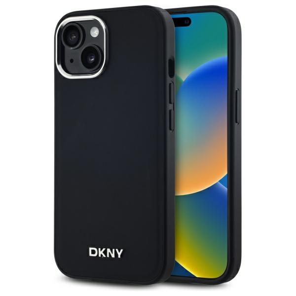 DKNY DKHMP14SPSCMCLK iPhone 14 6.1" black hardcase Plain Logo MagSafe