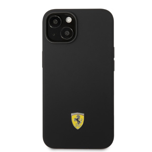 Ferrari FEHMSIP14MBK iPhone 14 Plus / 15 Plus 6.7" black hardcase Silicone Metal Logo Magsafe - Image 3