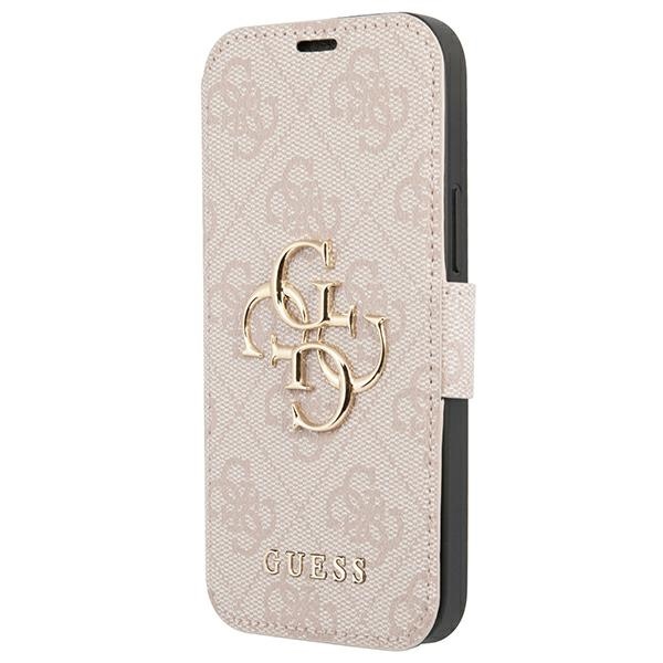 Guess GUBKP13X4GMGPI iPhone 13 Pro Max 6,7" pink book 4G Big Metal Logo