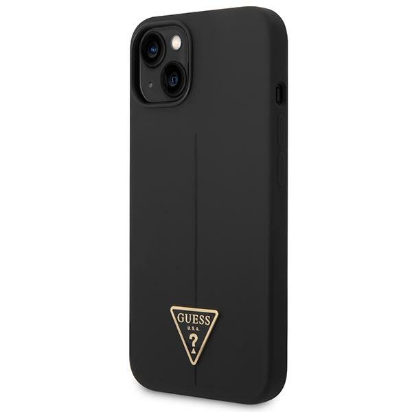 Guess GUHCP14MSLTGK iPhone 14 Plus / 15 Plus 6.7" black hardcase Silicone Triangle - Image 2