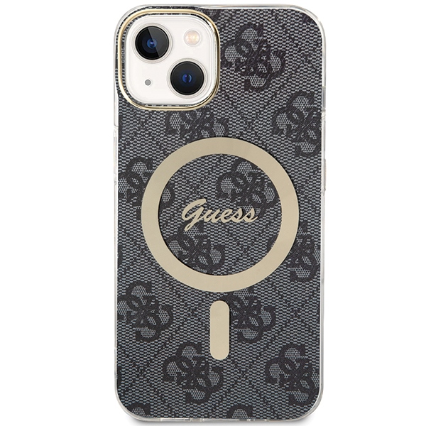 Guess GUHMP15SH4STK iPhone 15 / 14 / 13 6.1" black hardcase IML 4G MagSafe - Image 2