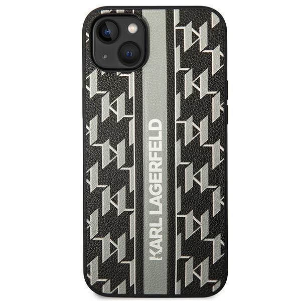 Karl Lagerfeld KLHCP14MPGKLSKG iPhone 14Plus / 15 Plus 6,7" hardcase grey Monogram Stripe - Image 3
