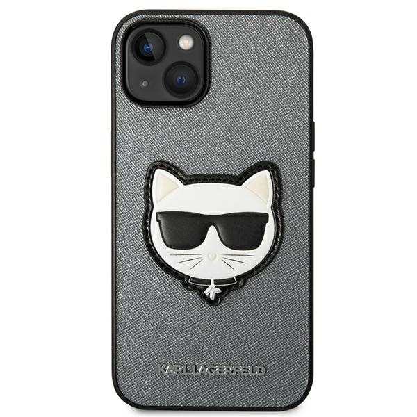 Karl Lagerfeld KLHCP14MSAPCHG iPhone 14 Plus / 15 Plus 6,7" hardcase silver Saffiano Choupett - Image 3