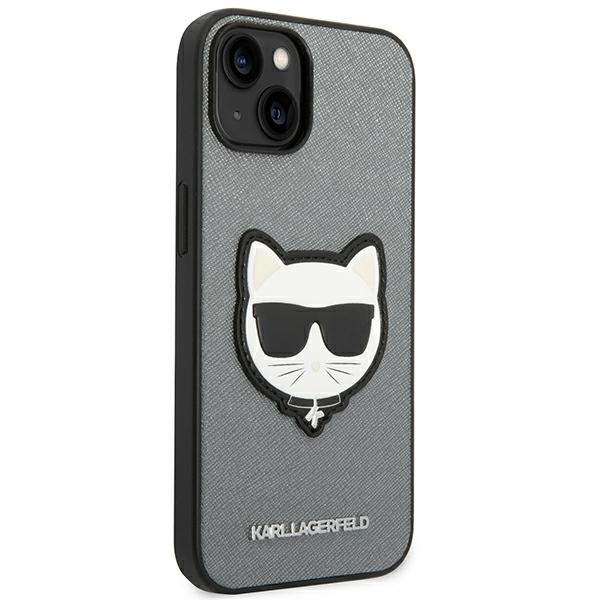 Karl Lagerfeld KLHCP14MSAPCHG iPhone 14 Plus / 15 Plus 6,7" hardcase silver Saffiano Choupett - Image 4