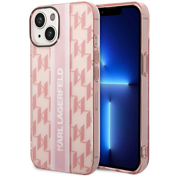 Karl Lagerfeld KLHCP14MHKLSPCP iPhone 14 Plus / 15 Plus 6,7" hardcase pink Mono Vertical Strip
