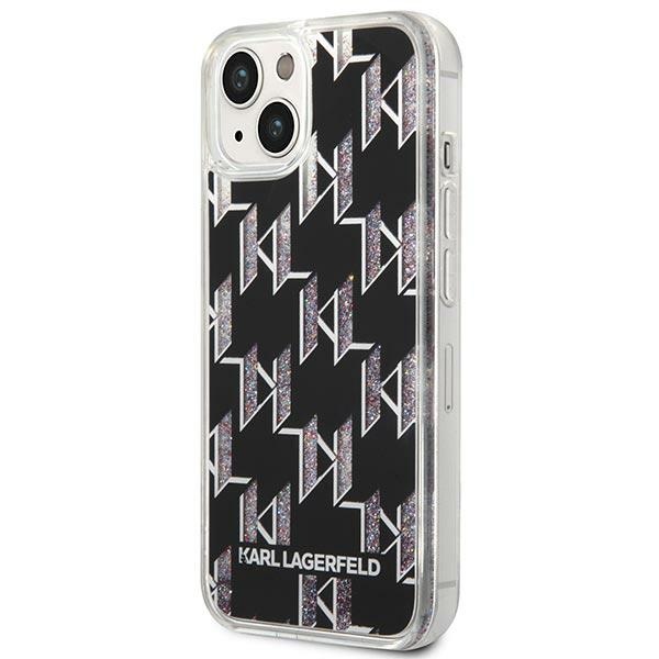 Karl Lagerfeld KLHCP14SLMNMK iPhone 14/ 15 / 13 6,1" hardcase black Liquid Glitter Monogram - Image 2