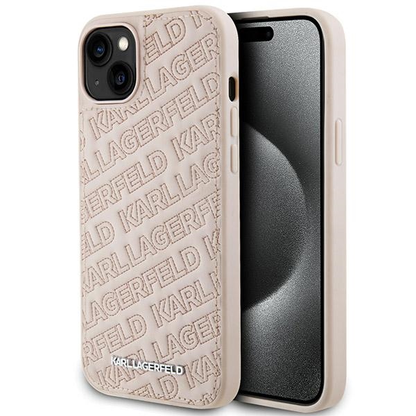 Karl Lagerfeld KLHCP15MPQKPMP iPhone 15 Plus / 14 Plus 6.7" pink hardcase Quilted K Pattern