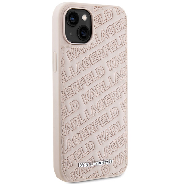 Karl Lagerfeld KLHCP15MPQKPMP iPhone 15 Plus / 14 Plus 6.7" pink hardcase Quilted K Pattern - Image 4