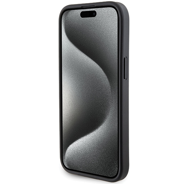 Karl Lagerfeld KLHCP15SGSAKCPK iPhone 15/ 14 / 13 6.1" black hardcase Gripstand Saffiano Karl - Image 5
