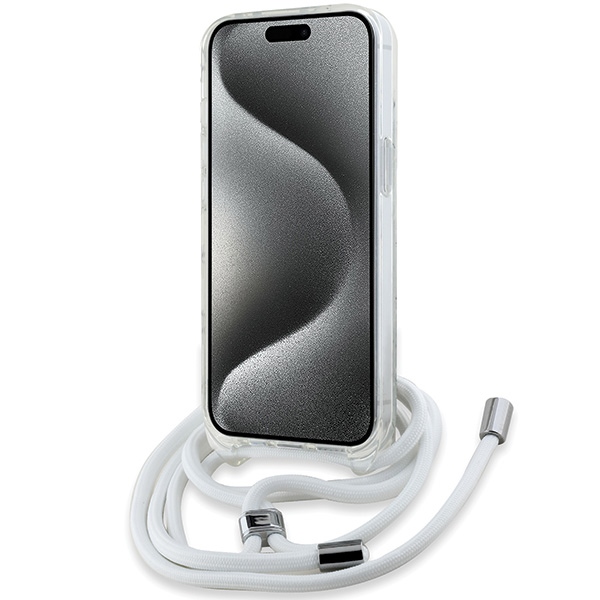 Karl Lagerfeld KLHMP15SHCKHNT iPhone 15 /14 / 13 6.1" hardcase transparent Crossbody IML Karl Head M - Image 4