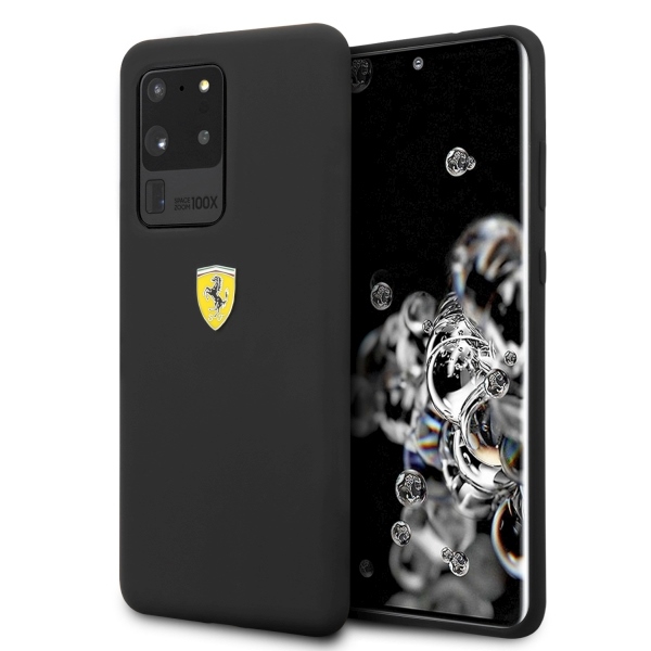 Ferrari Hardcase FESSIHCS69BK for Samsung Galaxy S20 Ultra (G988) Black Silicone Collection