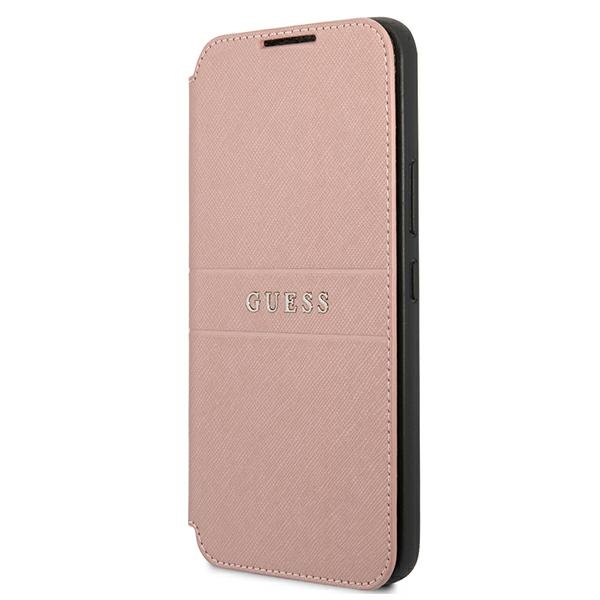 Guess GUBKS22MPSASBPI S22+ S906 pink book Saffiano Stripes