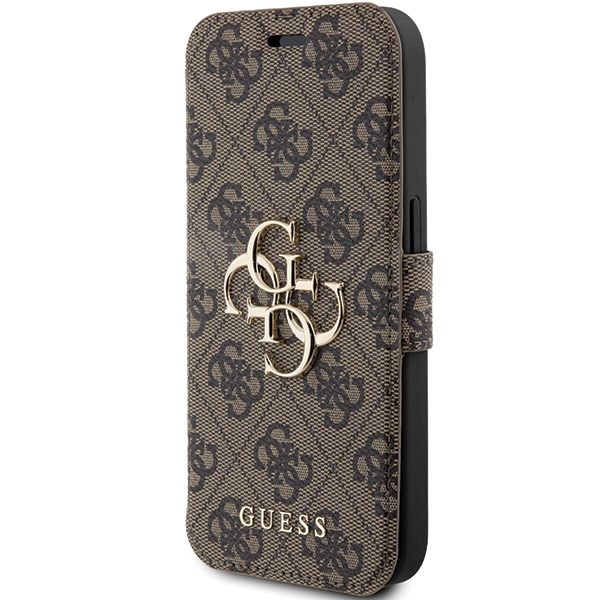Guess GUBKP15L4GMGBR iPhone 15 Pro 6.1" brown book 4G Metal Logo - Image 2