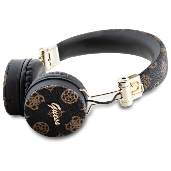 Guess Over-Ear Bluetooth Headphones ENC GUBH70EPOSMK black Peony Script Round Shape - Image 2