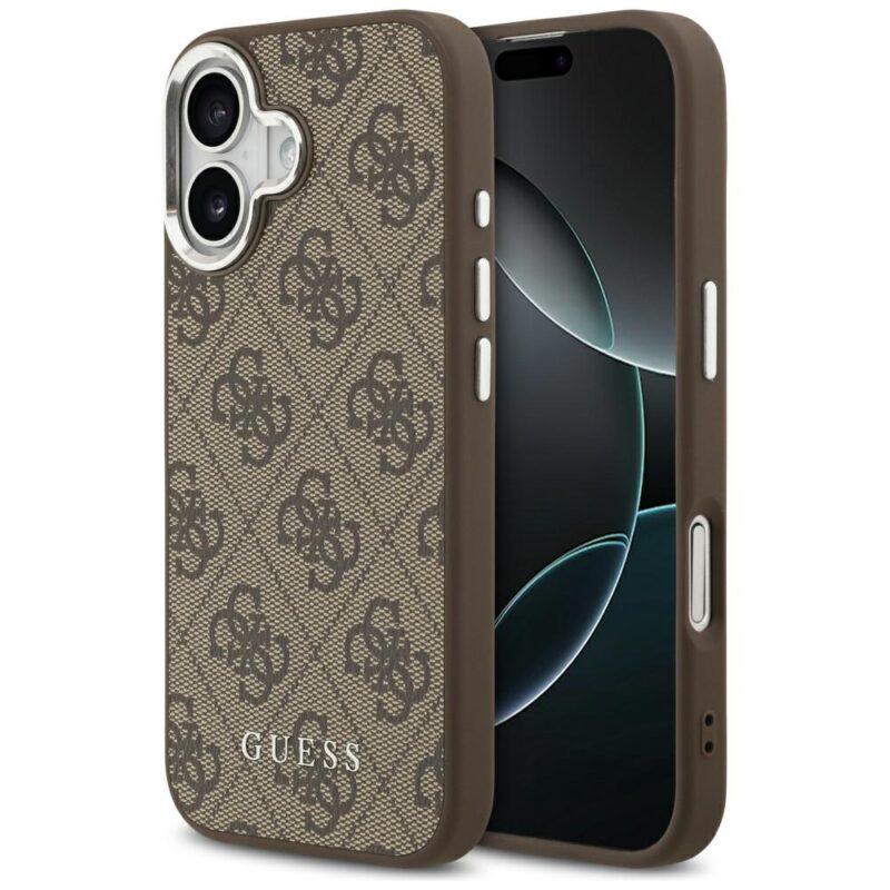 Case Guess 4G Classic Logo MagSafe for iPhone 17 brown