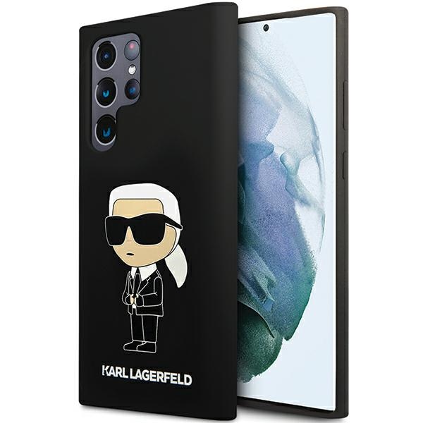 Karl Lagerfeld KLHCS24LSNIKBCK S24 Ultra S928 hardcase black Silicone Ikonik