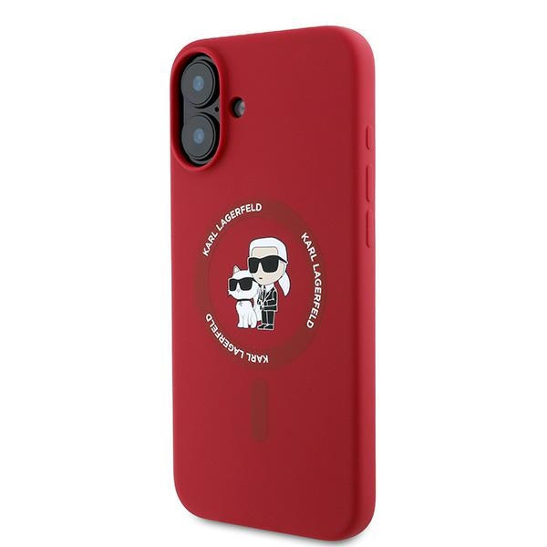 Karl Lagerfeld KLHMP16MSCMKCRHR iPhone 16 Plus 6.7" red hardcase Silicone Karl&Choupette Hea - Image 2