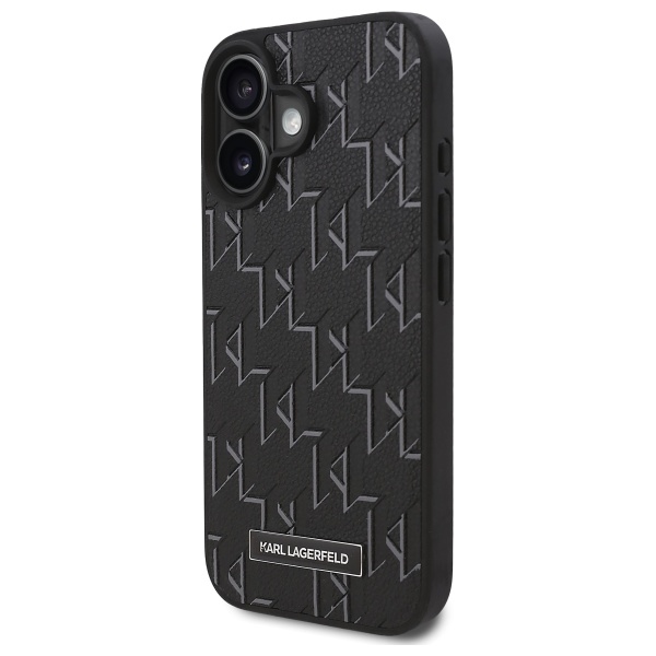 Karl Lagerfeld KLHMP16SPKHPORPK iPhone 16 6.1" black hardcase Hot Stamp Magsafe - Image 2