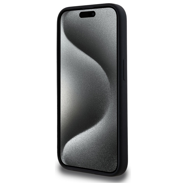 Karl Lagerfeld KLHMP15LSKHPPLK iPhone 15 Pro 6.1" black hardcase Silicone Karl Head Print Magsafe - Image 5