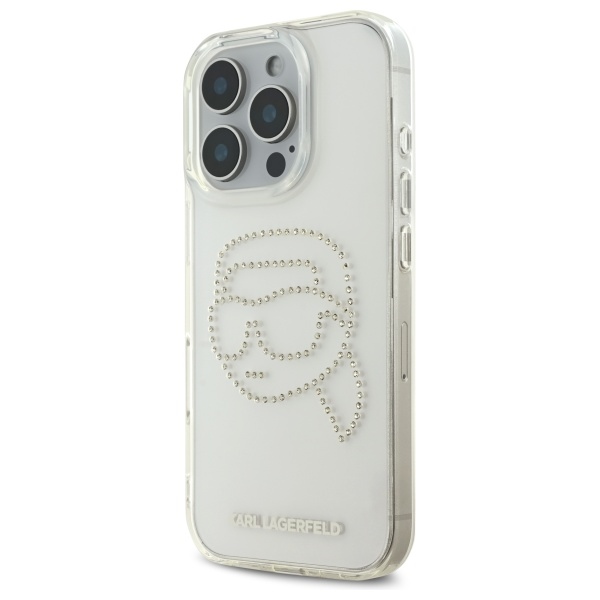 Karl Lagerfeld KLHCP16XHKHDCELT iPhone 16 Pro Max 6.9" transparent hardcase IML Rhinestones Karl Hea - Image 2