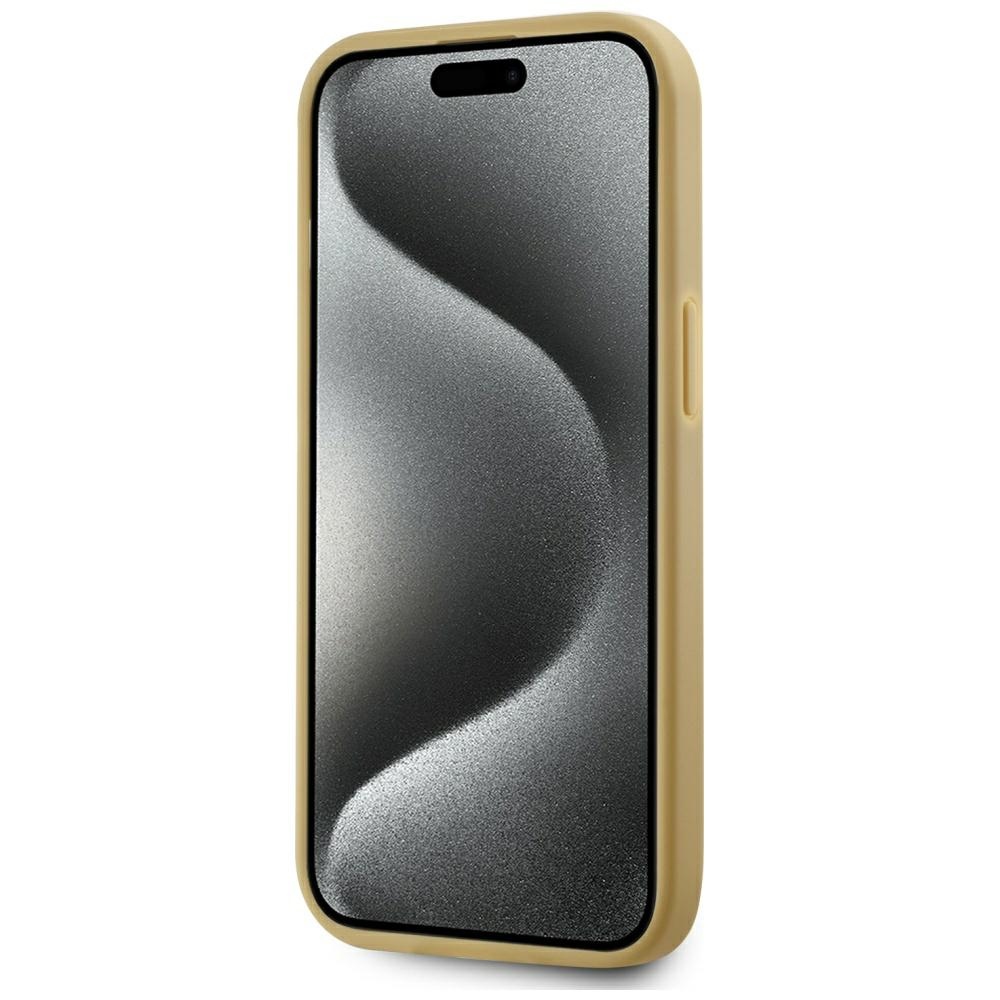 Case Karl Lagerfeld Wrinkled Metal Signature for iPhone 15 gold - Image 5