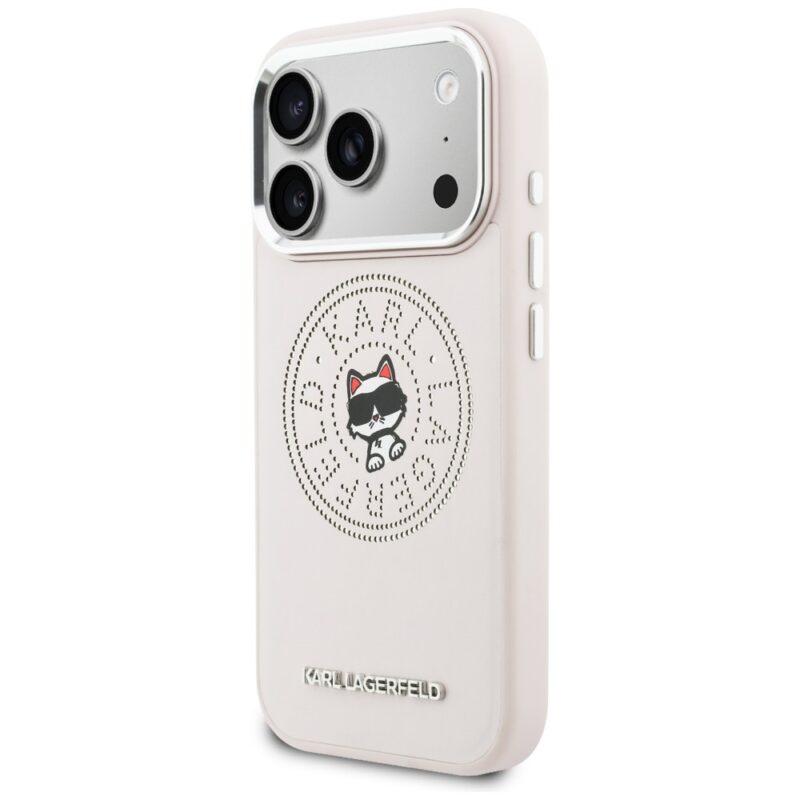 Case Karl Lagerfeld Point & Choupette Sketch MagSafe for iPhone 17 Pro Max pink - Image 2