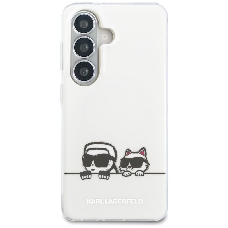 Case Karl Lagerfeld IML Peekaboo Karl&Choupette MagSafe for Samsung Galaxy S26 Plus transpar - Image 2