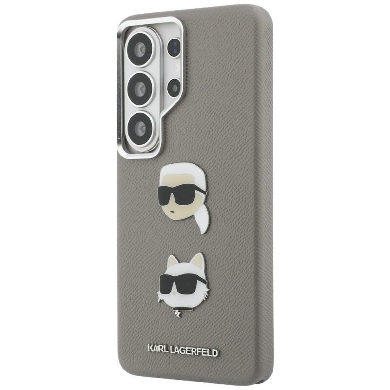 Case Karl Lagerfeld Saffiano Double Heads Metal for Samsung Galaxy S26 Ultra silver - Image 2