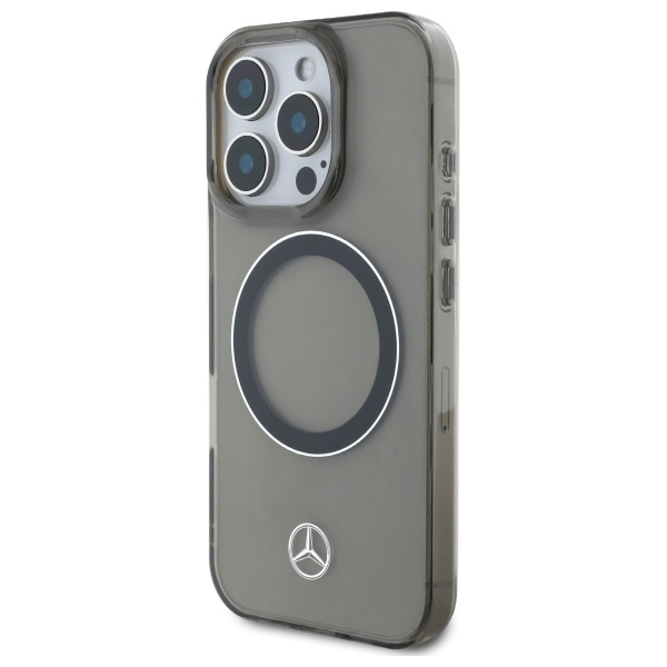 Mercedes MEHMP16X23HUOSK iPhone 16 Pro Max 6.9" black hardcase Silver Ring MagSafe - Image 2