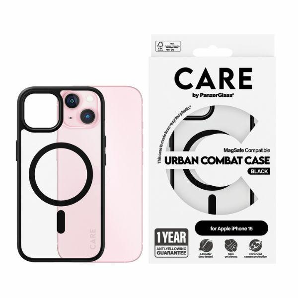 CARE by PanzerGlass Urban Combat Case for iPhone 15 6.1" MagSafe black 1425
