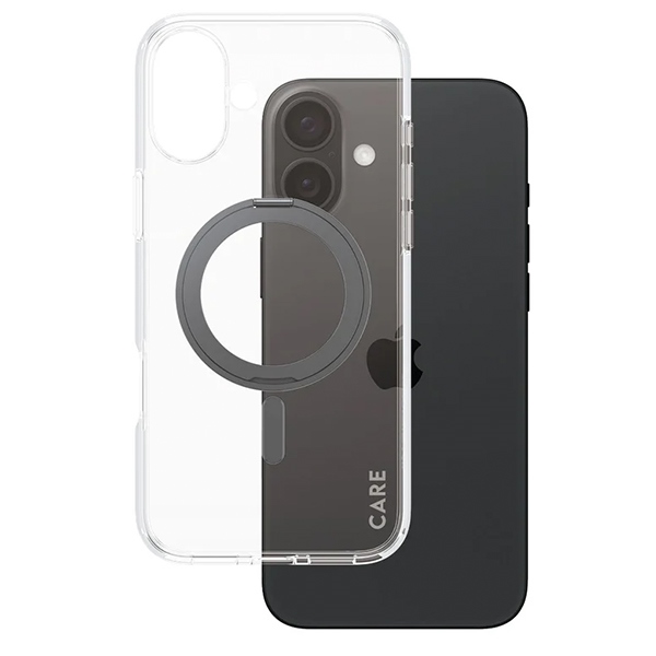 CARE by PanzerGlass Feature KickstandCase iPhone 16 Plus 6,7" black MagSafe 1323 - Image 2