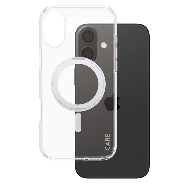 CARE by PanzerGlass Feature KickstandCase iPhone 16 Plus 6.7" silver MagSafe 1327 - Image 2