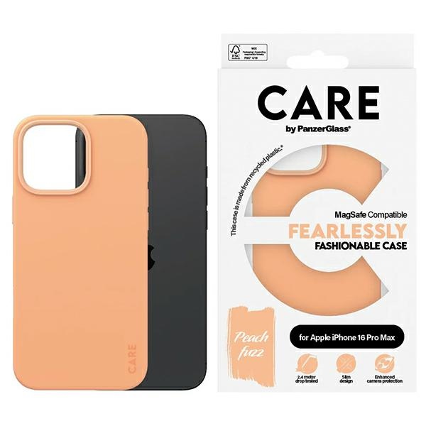 CARE by PanzerGlass Fashion Case iPhone  16 Pro Max 6.9"  peachy MagSafe 1392