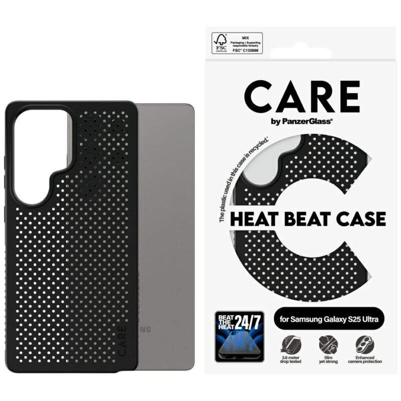 CARE by PanzerGlass Feature Heat Beat Case for Samsung Galaxy S25 Ultra Black