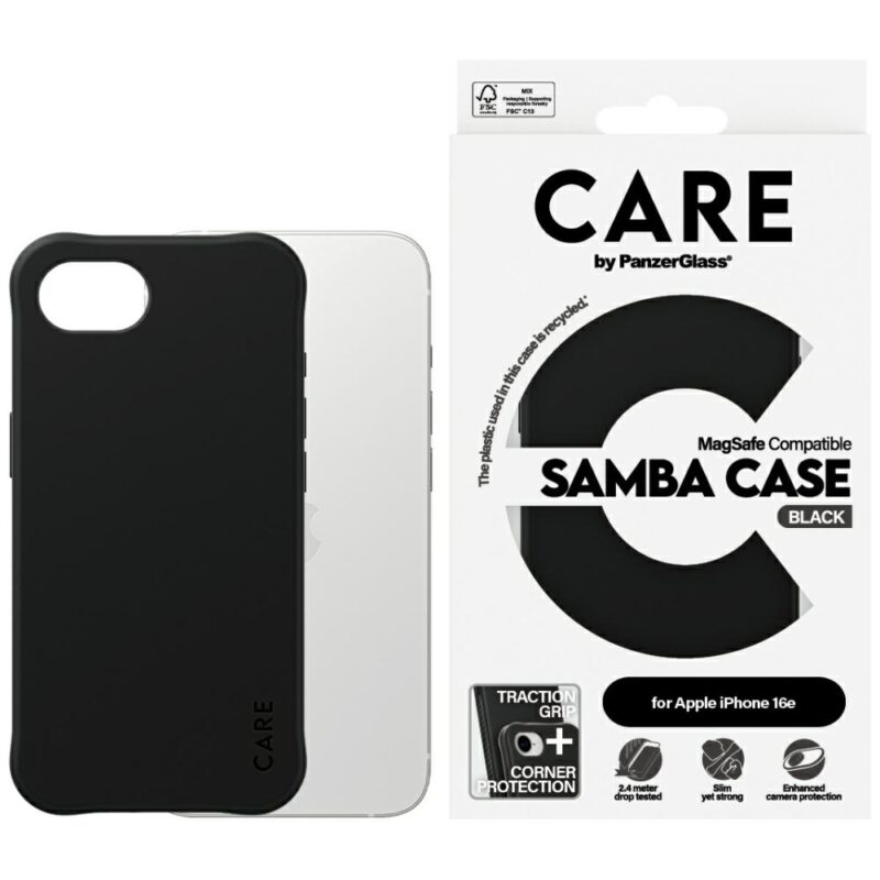 Case CARE by PanzerGlass Fashion MagSafe for iPhone 16e / 17e black