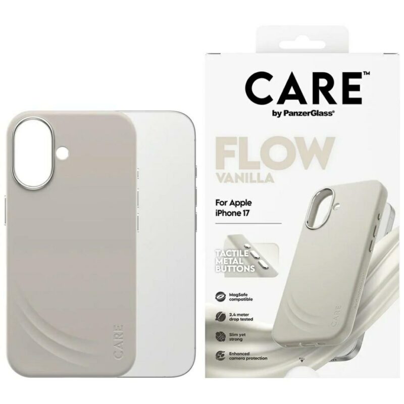 Case CARE by PanzerGlass FLOW MagSafe for iPhone 17 vanilla