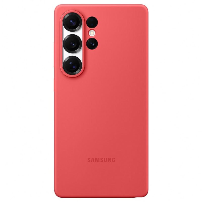Samsung Silicone Case for Galaxy S25 Ultra red