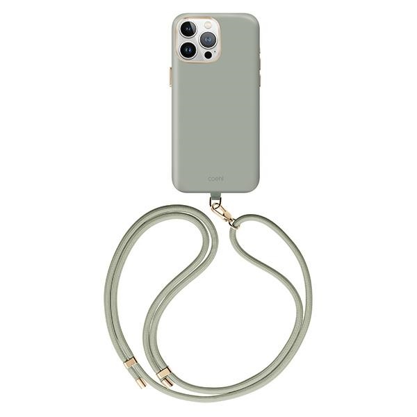 UNIQ Coehl Creme iPhone 15 Pro 6.1" Magnetic Charging case sage/soft sage