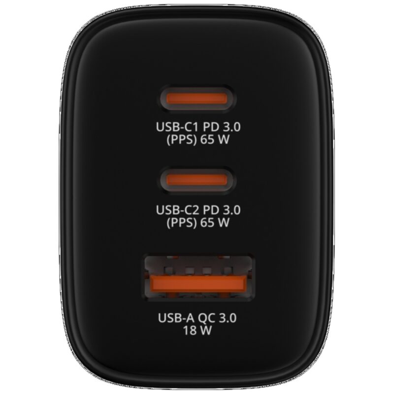 Verbatim Essentials mains charger GaN 65W black 32352 - Image 3