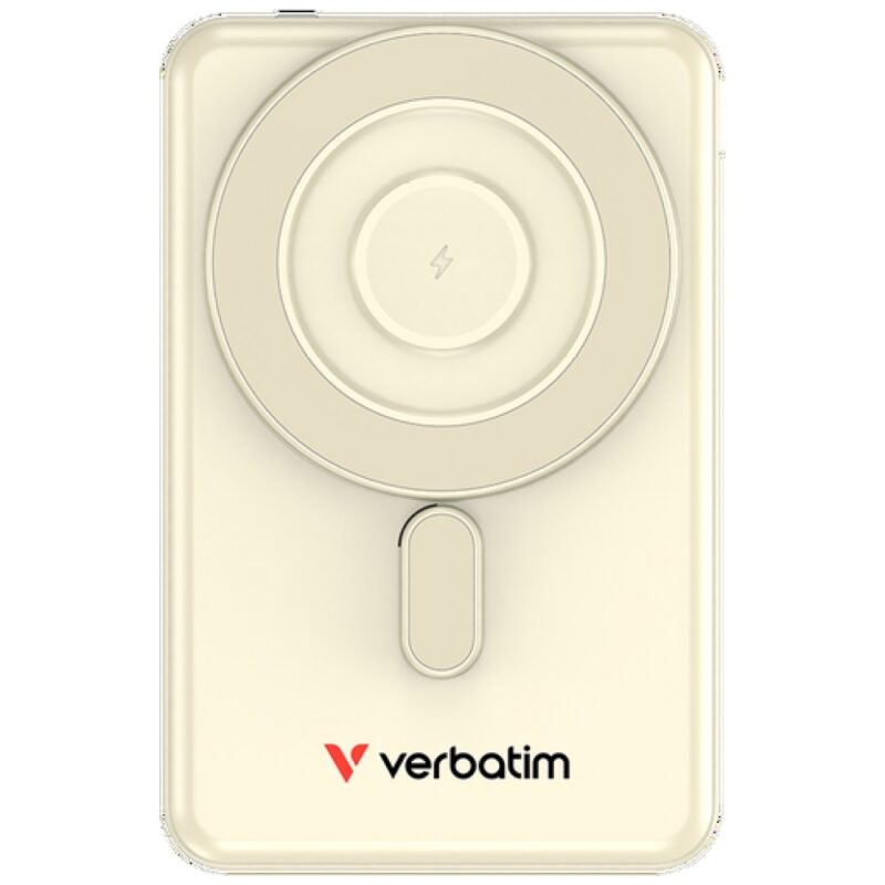 Magnetic wireless powerbank Verbatim `n` Go 15W 5000mAh 2xUSB-C cable gold 32253
