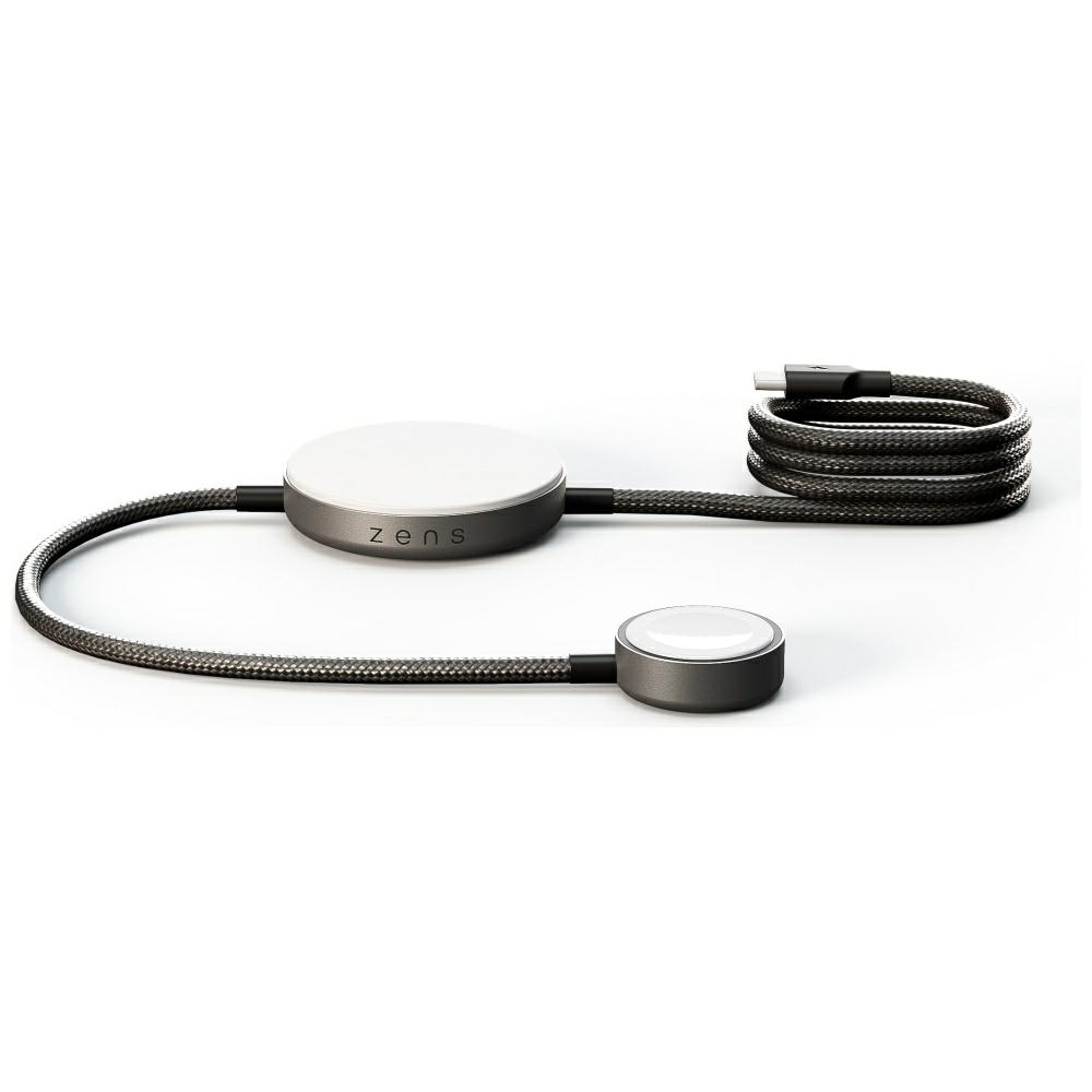 Zens Pro 2 2-in-1 Wireless Charger + Apple Watch Qi2 15W USB-C Charger black