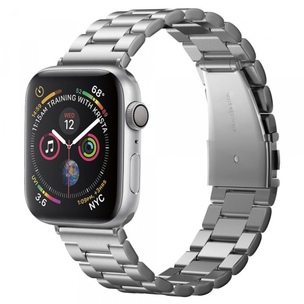 Modern Fit Strap Spigen for Apple Watch 49mm / 46mm / 45mm / 44mm / 42mm Series, Silver 062MP25404
