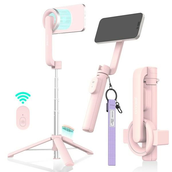 Araree Selfie Stick Bluetooth Magfie Pod pink MagSafe Tripod AR60-01727D