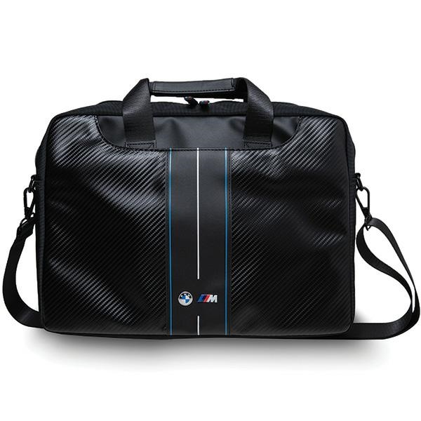Bag BMW BMCB15COMSCAKL 16" black Carbon Blue Stripes