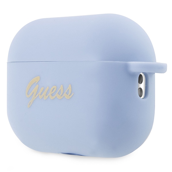 Guess GUAP2LSCHSB AirPods Pro 2 (2022/2023) cover blue Silicone Charm Heart Collection - Image 3