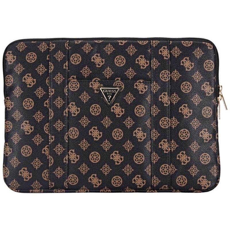 Bag Guess Sleeve 14" Peony Pocket Triangle black