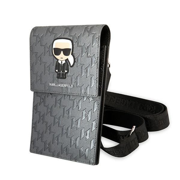 Karl Lagerfeld Handbag KLWBSAMIPG silver Ikonik Karl Monogram Patch