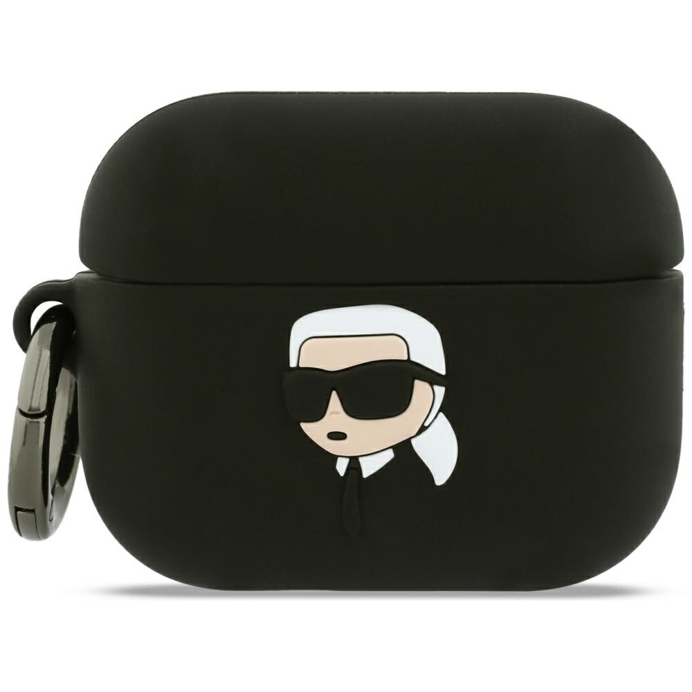 Case Karl Lagerfeld Silicone Karl Head 3D for AirPods Pro 3 black
