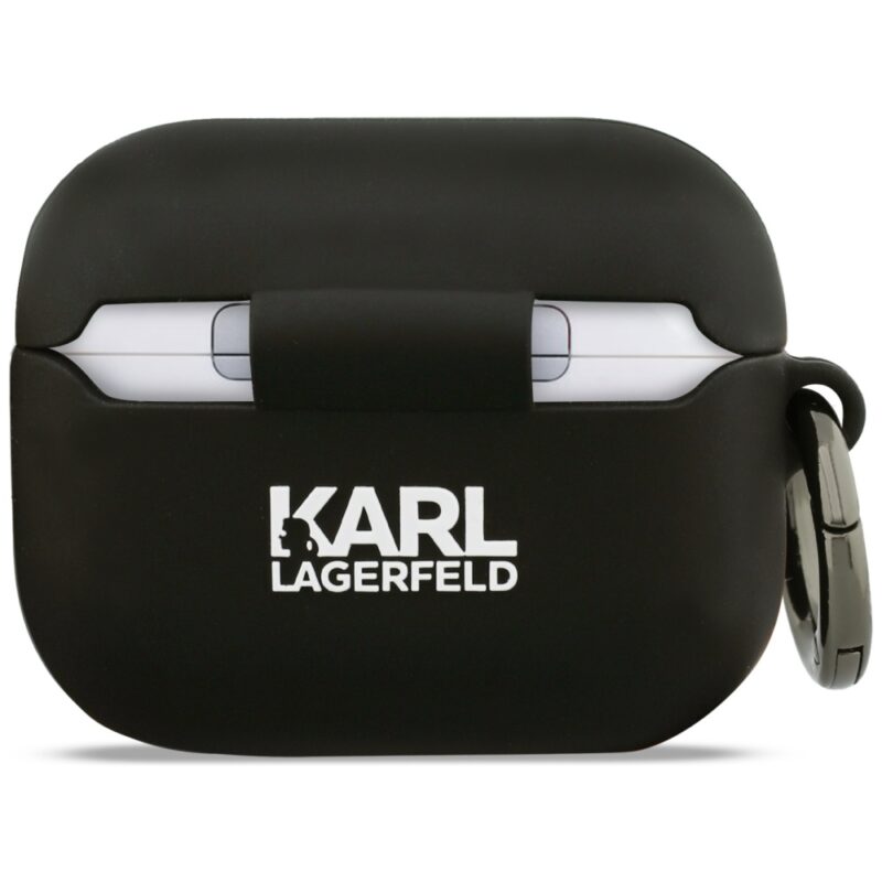 Case Karl Lagerfeld Silicone Karl Head 3D for AirPods Pro 3 black - Image 3